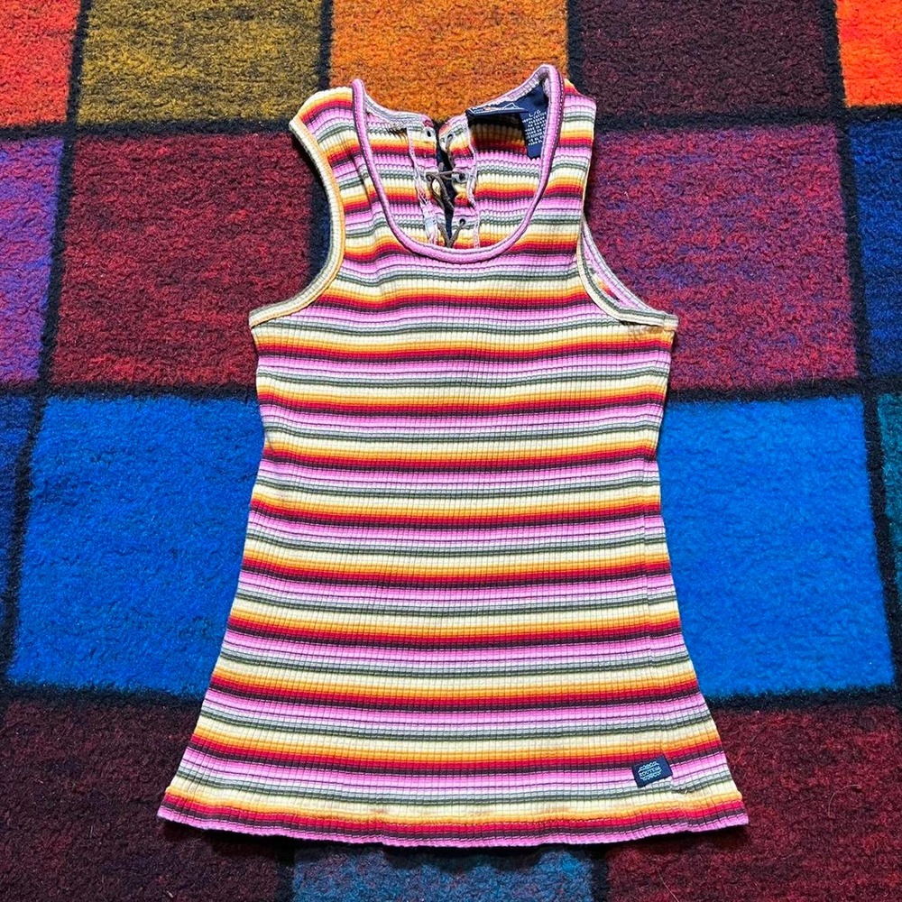 Y2K Striped Tank Top